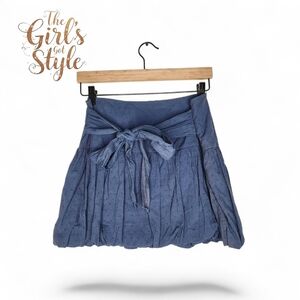 Vintage Y2K Freda Five Swiss Dot Mini Skirt in Blue Size M